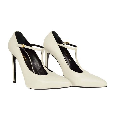 ysl heels sale white|ysl denim heels.